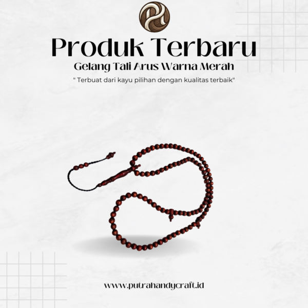 Tasbih Tali Arus Warna Merah